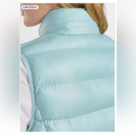 Peter Millar Golf Chiron Hooded Vest Cirrus Blue LF2EZ302 Women’s Size Large NWT - Picture 4 of 13